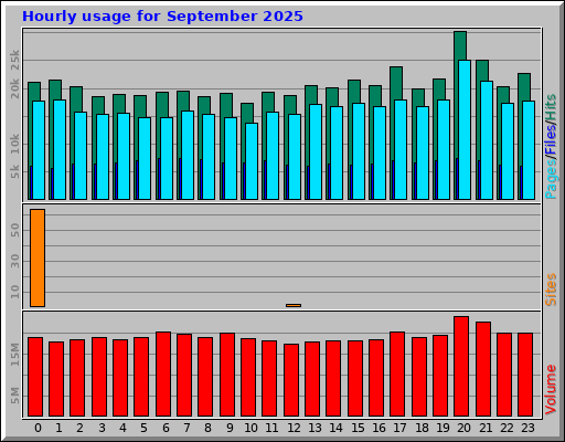 Hourly usage for September 2025 Hourly usage for September 2025